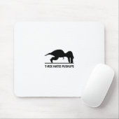 t-rex hasst pushups.ai mousepad (Mit Mouse)