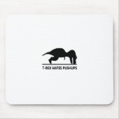 t-rex hasst pushups.ai mousepad (Vorne)