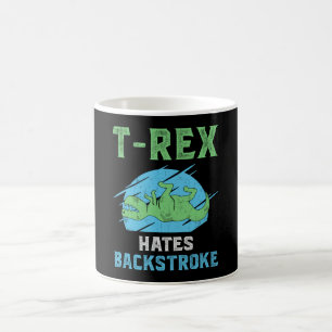 T-Rex hasst Rückschlag schwimmen Schwimmer Schwimm Kaffeetasse