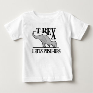 T-Rex hasst Stoß-UPS $17,95 Säugling Baby T-shirt