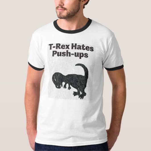 T-Rex hasst Stoß-UPS Shirt (Vorderseite)
