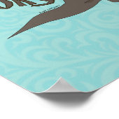 T-Rex hasst Türen Poster (Ecke)