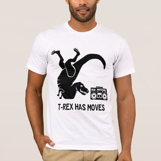 T-Rex hat Bewegungs-T-Shirt T-Shirt (Vorderseite)
