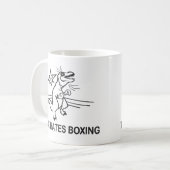 T Rex Hates Boxing Kaffeetasse (Vorderseite Links)