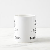 T Rex Hates Boxing Kaffeetasse (Mittel)