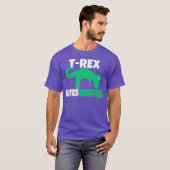 T-Rex Hates Burpees Funny Burpee Sprichwort Funny T-Shirt (Vorne ganz)