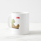 T-REX HATES CPR-TASSE KAFFEETASSE (Vorderseite Links)