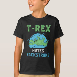 T-Rex Hates Rückschlag Schwimmer Schwimmer Schwimm T-Shirt