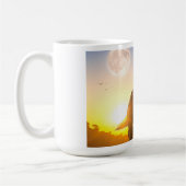 T-Rex Hoodie – Brüllender Dinosaurier Kaffeetasse (Links)