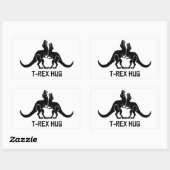 T-Rex Hug Sticker (Blatt)