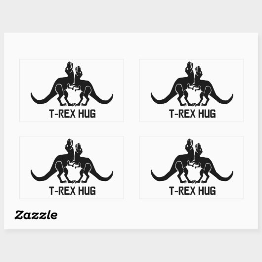 T-Rex Hug Sticker (Blatt)