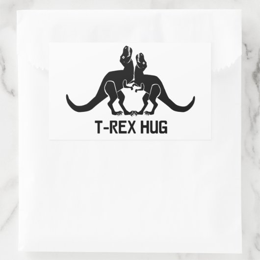 T-Rex Hug Sticker (Tasche)