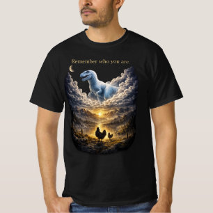 T-Rex Hühner Evolution Erinnere dich, wer du bis T-Shirt