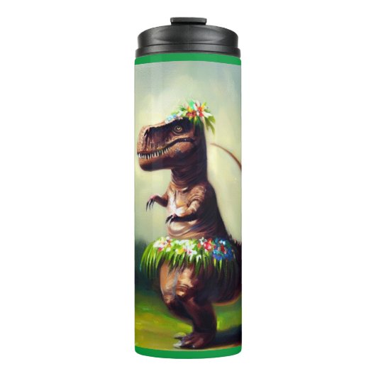 T Rex Hula Dancer Thermosbecher (Vorderseite)
