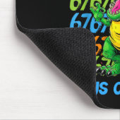 T-rex I Survived 67 Days Of School Six Seven Meme Mousepad (Ecke)