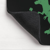 T-Rex ich boxe dich Lustiger St. Patrick's Day ich Mousepad (Ecke)