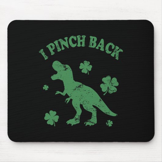 T-Rex ich boxe dich Lustiger St. Patrick's Day ich Mousepad (Vorne)
