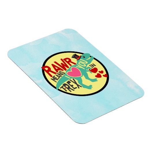 T-Rex in einem Top-Hat-Rawr bedeutet, dass ich Lie Magnet (Rechte Seite)