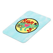 T-Rex in einem Top-Hat-Rawr bedeutet, dass ich Lie Magnet (Linke Seite)