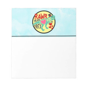 T-Rex in einem Top-Hat-Rawr bedeutet, dass ich Lie Notizblock