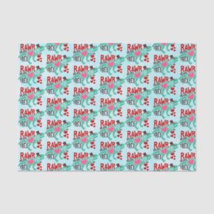 T-Rex in einem Top-Hat-Rawr bedeutet, dass ich Lie Seidenpapier