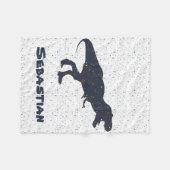 T-Rex Individuelle Name Fleece Blanket, klein (Vorderseite (Horizontal))
