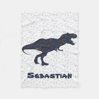 T-Rex Individuelle Name Fleece Blanket, klein