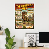 T-Rex Infografik Poster (Heimbüro)