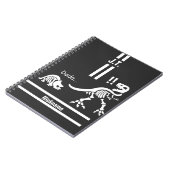 T-rex is surprised by Triceratops baby Notizblock (Linke Seite)