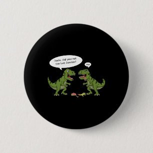 T Rex isst Zombie Halloween Boys Girls Kinder Spaß Button