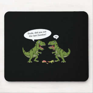 T Rex isst Zombie Halloween Boys Girls Kinder Spaß Mousepad