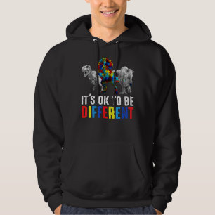 T Rex ist es ok, ein bisschen anders Autismus zu s Hoodie