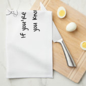 T-Rex ist nicht glücklich Geschirrtuch (Viertel Falte)