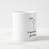 T-Rex ist nicht glücklich Jumbo-Tasse (Vorderseite)