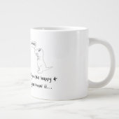 T-Rex ist nicht glücklich Jumbo-Tasse (Rechts)