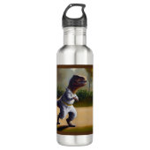 T Rex Joggen Edelstahlflasche (Vorderseite)