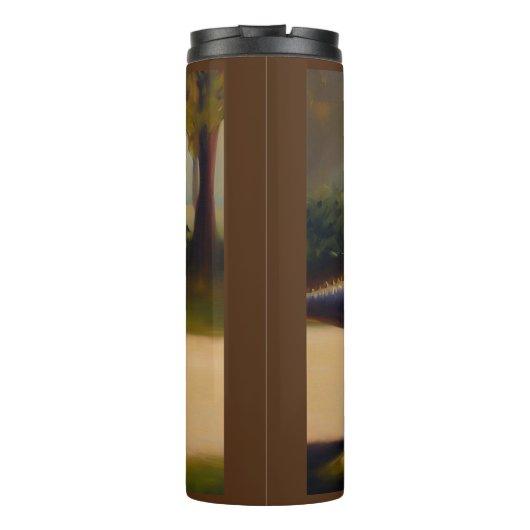 T Rex Joggen Thermosbecher (Rückseite)