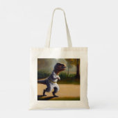 T Rex Joggen Tragetasche (Rückseite)