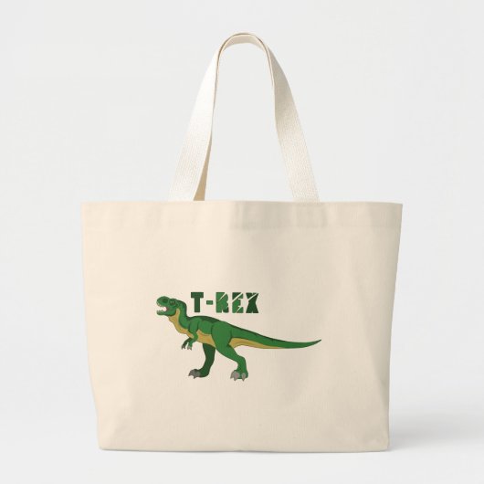 T-Rex Jumbo Stoffbeutel (Vorne)
