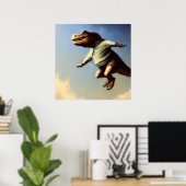T Rex Jumping Poster (Heimbüro)