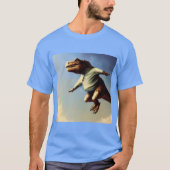 T Rex Jumping T-Shirt (Vorderseite)
