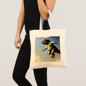 T Rex Jumping Tragetasche (Vorderseite (Produkt))