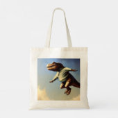 T Rex Jumping Tragetasche (Rückseite)
