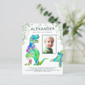T Rex Jungle Geburtstagsparty (Stehend Vorderseite)