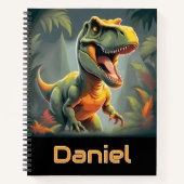 T-Rex Jurassic Dinosaur Spiral Notebook Notizblock (Vorderseite)