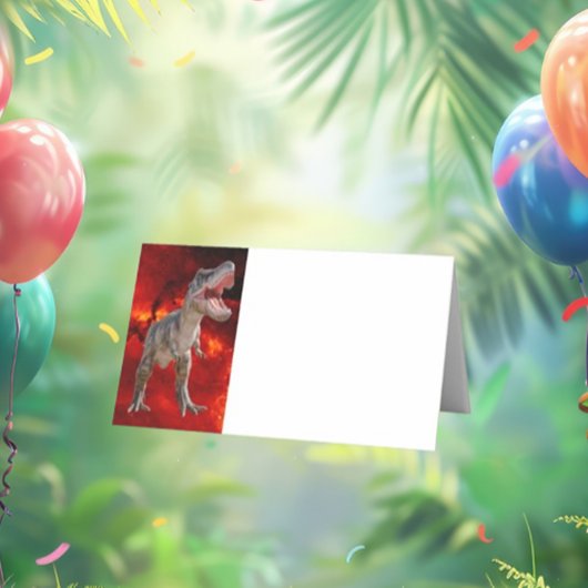 T Rex, Jurassic World, Party Platzkarte