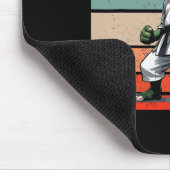 T.rex Karate Gi Schwarze Gürtel Furchteinflößende Mousepad (Ecke)