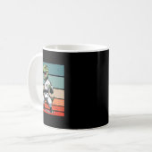 T.rex Karate Gi Schwarze Gürtel Furchterregende Mä Kaffeetasse (Vorderseite Links)