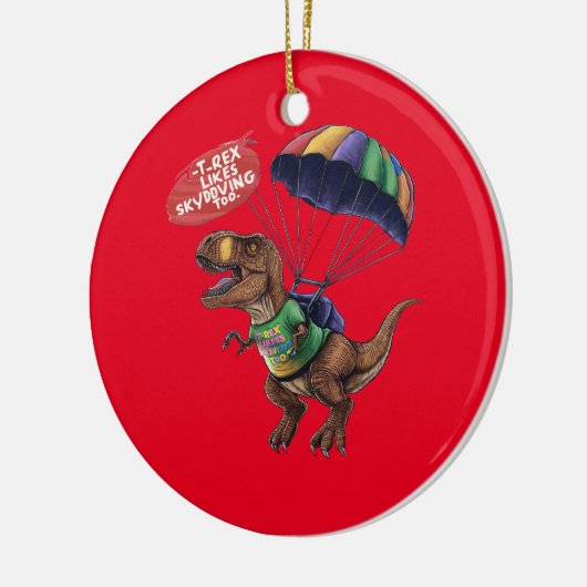 T-Rex Keramik Ornament (Links)