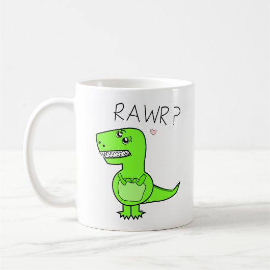 T-Rex Keramik-Tassen Kaffeetasse (Links)